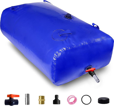 400 L/100 Gal Water Bladder Storage Containers, Foldable Portable Water Tank Lar
