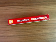 Halsam Dragon Dominoes Wooden Double Six 28 Pieces No. 622 Vintage Complete Set