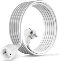 VerläNgerungskabel 250V 16A 3680W Schukostecker 90° 5M FüR Zuhause Garten