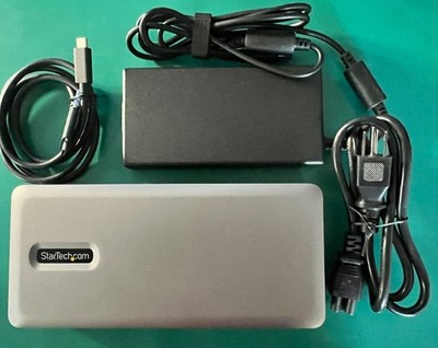 StarTech USB-C (USB4) Docking Station, 40Gbps, Dual 4k Display, 2.5 Gbps Eth