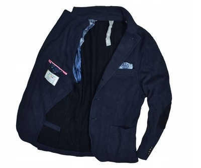MANUEL RITZ Marineblaue Baumwolle Herren 52 Extra Slim Jacke