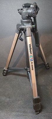 Velbon S-6000 Deluxe Heavy Duty Tripod with 3 Way Fluid Panhead See Details!