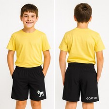 LAST ONE  NWT GOAT USA Youth Athletic Shorts Black YXL