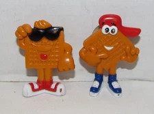1990's Nabisco Shreddies Freddie & Eddie Figures Cereal Premiums
