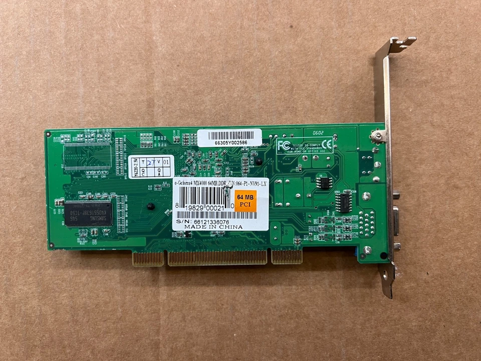 NVidia GeForce4 MX 4000 64MB PCI VGA CARD - Image 2 of 4