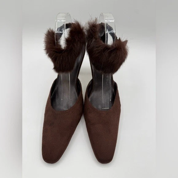 Женские коричневые замшевые туфли на шпильке Pierre Dumas Carmela размер 10 - Изображение 2 из 4