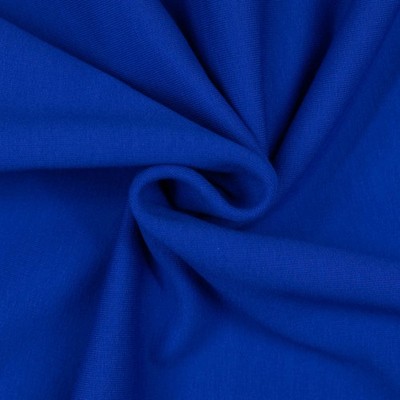 French Terry angeraut uni royalblau kuschelig, weich (Preis= 0,5 Meter)