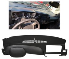 Black Dash Board Cover Compatible With 2007-2013 Chevy Chevrolet Silverado Ls Lt