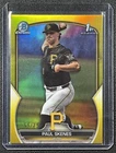 PAUL SKENES 2023 BOWMAN CHROME DRAFT #BDC-14 1ST PROSPECT YELLOW REFRACTOR 55/75