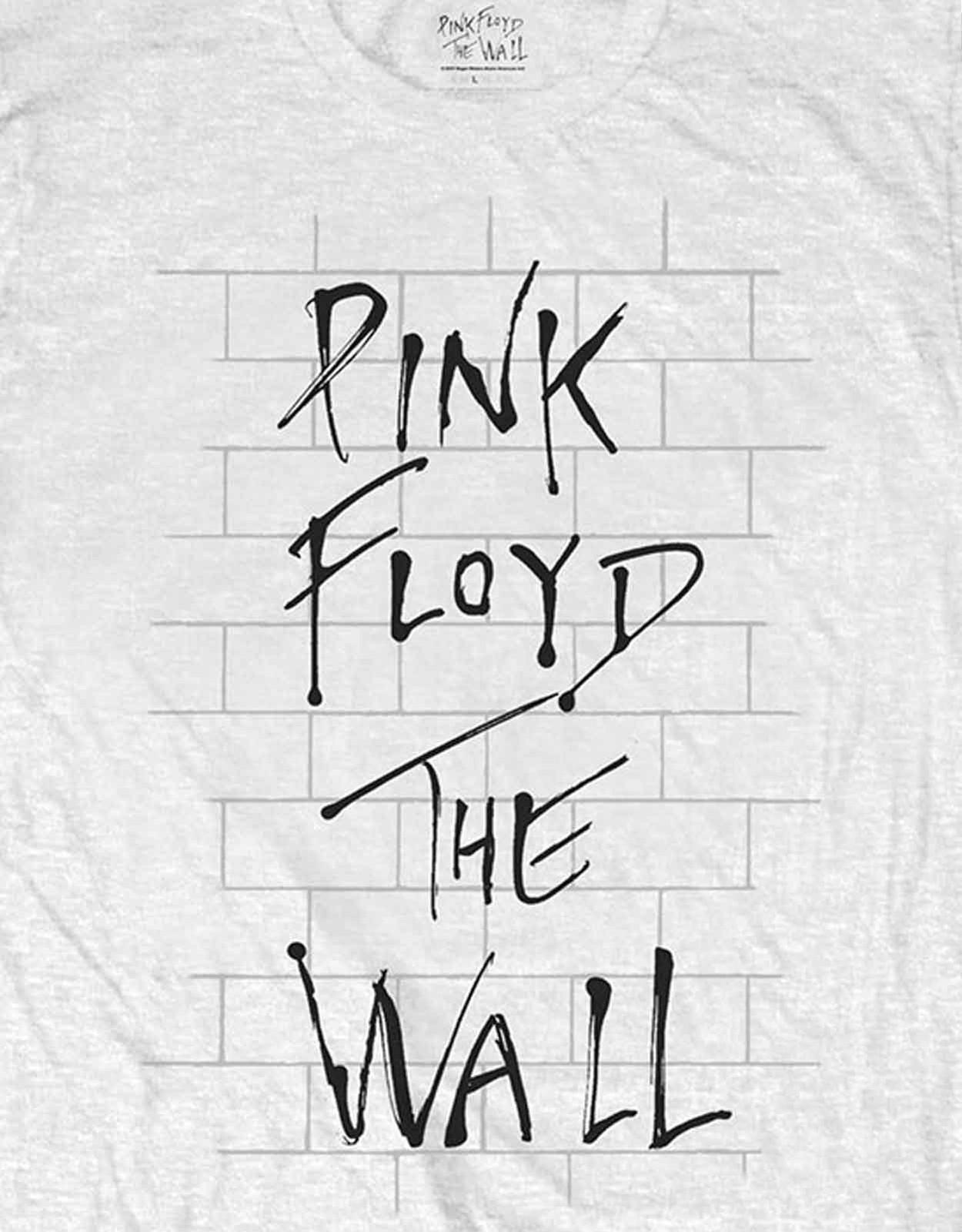 ALTRA T shirt Pink Floyd The Wall and Logo Band logo nuova ufficiale uomo bianca