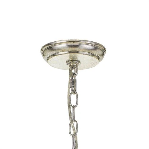 Crystorama Metro 15 1/2"W Antique Silver 3-Light Chandelier - Picture 5 of 6