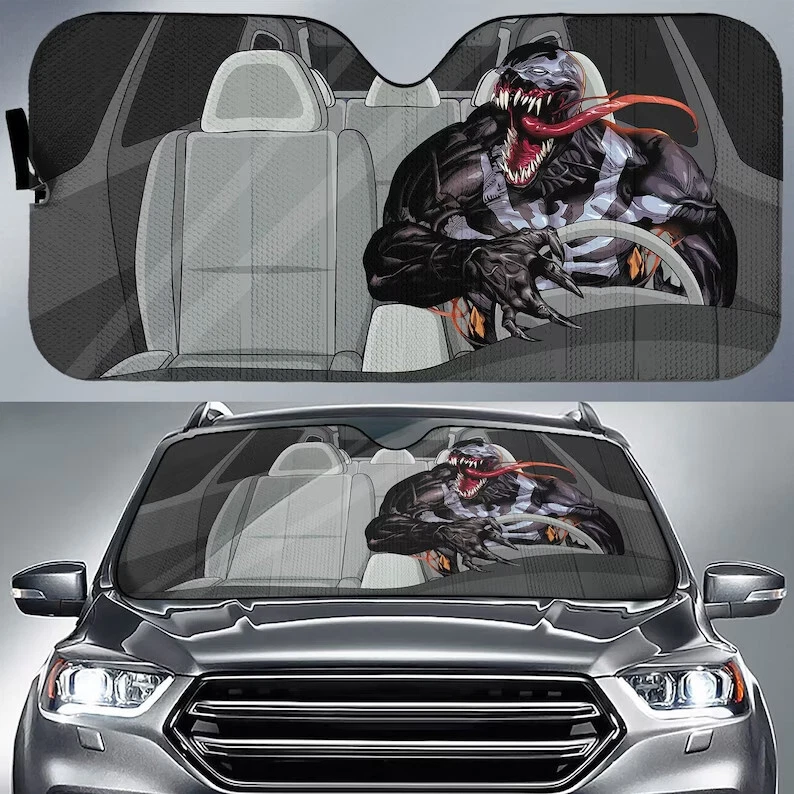 Venom Car Sunshade Avengers Superhero Sunshade Car