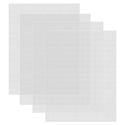 Caydo 4 Pieces 7 Count Plastic Canvas Sheets 10.5 x 13.5 Inch Plastic Mesh, P...