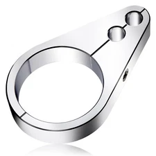 1-1/2" Handlebar Dual Throttle Clutch Cable Brake Line Clamp for Harley Yamaha