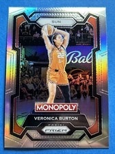 2024 Panini Prizm Monopoly WNBA #1 Veronica Burton Silver Prizm - Conn. Sun