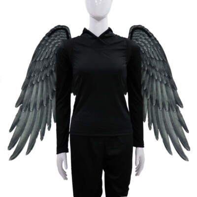 Large Angel Wings Halloween Fancy Dress Folding Party Fairy White