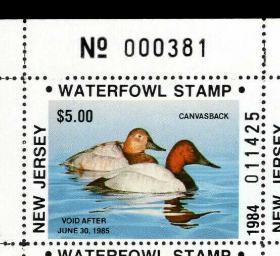 NJ1, 1A – 1984 New Jersey Res + Non-Res Plate Blocks of 4 - Image 2 of 2