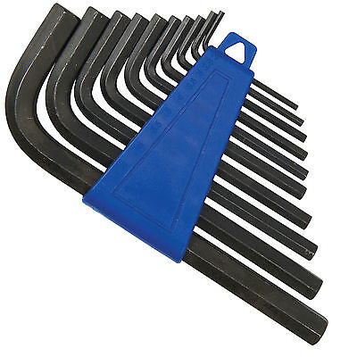 Silverline 10pc T-Handle Allen Keys Set 2-10mm Metric Hex Wrench Alan Key Stand