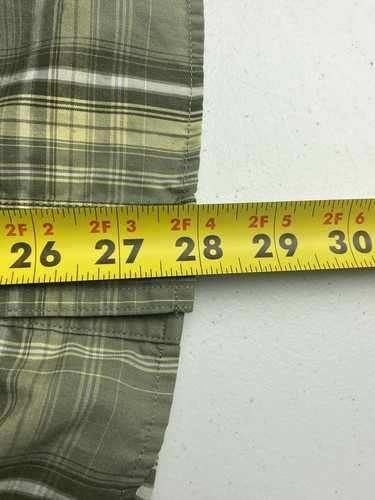 Camisa a cuadros Columbia Titanium para hombre de manga corta semiventilada talla grande verde - Imagen 7 de 7