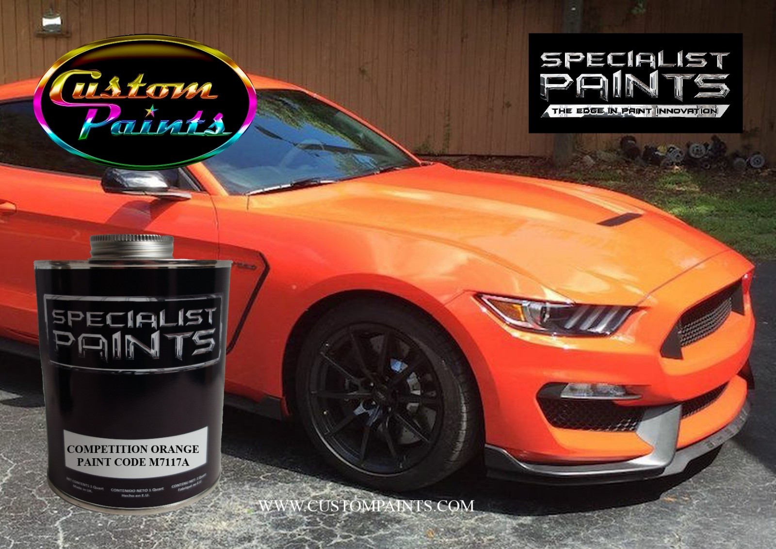 Ford Competition Orange Paint code M7117A Urethane Based