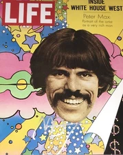 Peter Max Life Magazine Cover Artist Signed 8x10 Autographed Photo COA N1
