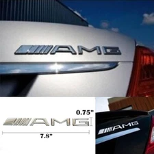 7.8" 3D AMG Badge Tailgate Back Trunk Sticker Decal Emblem For Race Sports Car