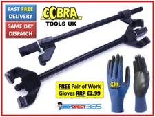 Pair of Coil Spring Compressor Heavy Duty Suspension Clamps 380mm Tool NEW 23-39