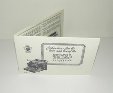 Royal No 10 Typewriter Instruction Manual / Brochure Reproduction thumbnail