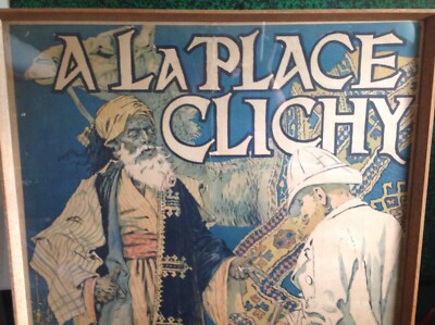Affiche Ancienne Originale "A La Place De Clichy" Par Eugène Grasset, 1891