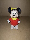 Vintage Walt Disney Prod. Minnie mouse Vinyl Head felt wood by product stuffed