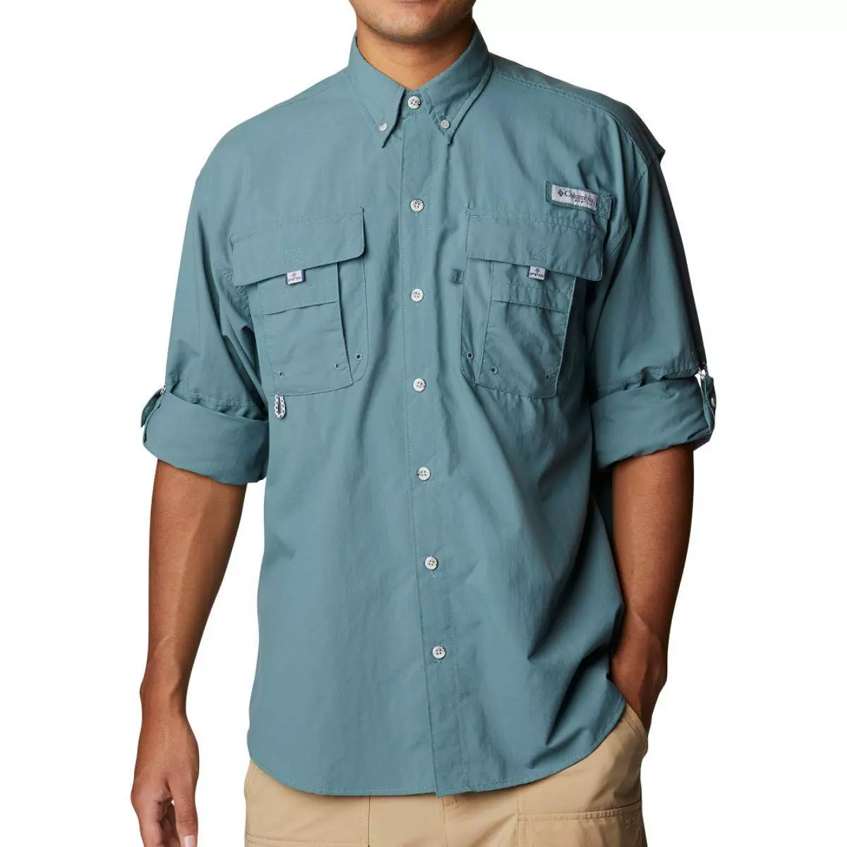 Columbia PFG Bahama Long Sleeve Shirt Mens Metal eBay