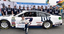 BRAD KESELOWSKI AUTOGRAPHED TEAM PENSKE 50TH ANNIVERSARY BASEBALL HAT NASCAR