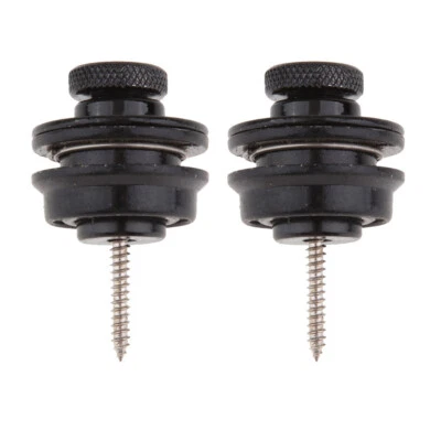 MARKENLOS 2 Stk. Gitarrengurt Gurtpin/Endpin, Gitarre Security Lock Pin Strap Lock