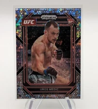 Uros Medic 2023 Panini Prizm UFC Silver Disco Rookie RC SP #158 Lightweight