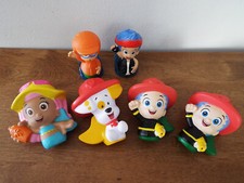 Lot 6 Nickelodeon Bubble Guppies Toy Figures Roll n Go Mixed Lot 2013