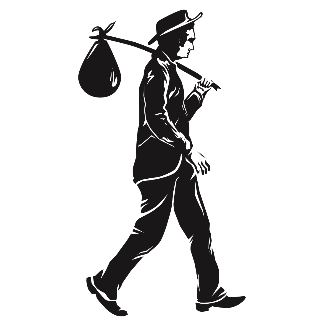 SALE!! Hobo Bindle, Hobo Handkerchief, Neckerchief, Old Fashion Polka Dot  Hanky