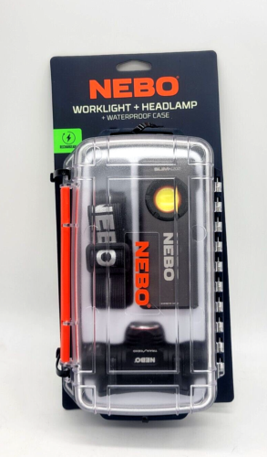 NEBO Worklight + Headlamp Combo w/ Waterproof Case NEB-BND-0001 - Picture 1 of 4