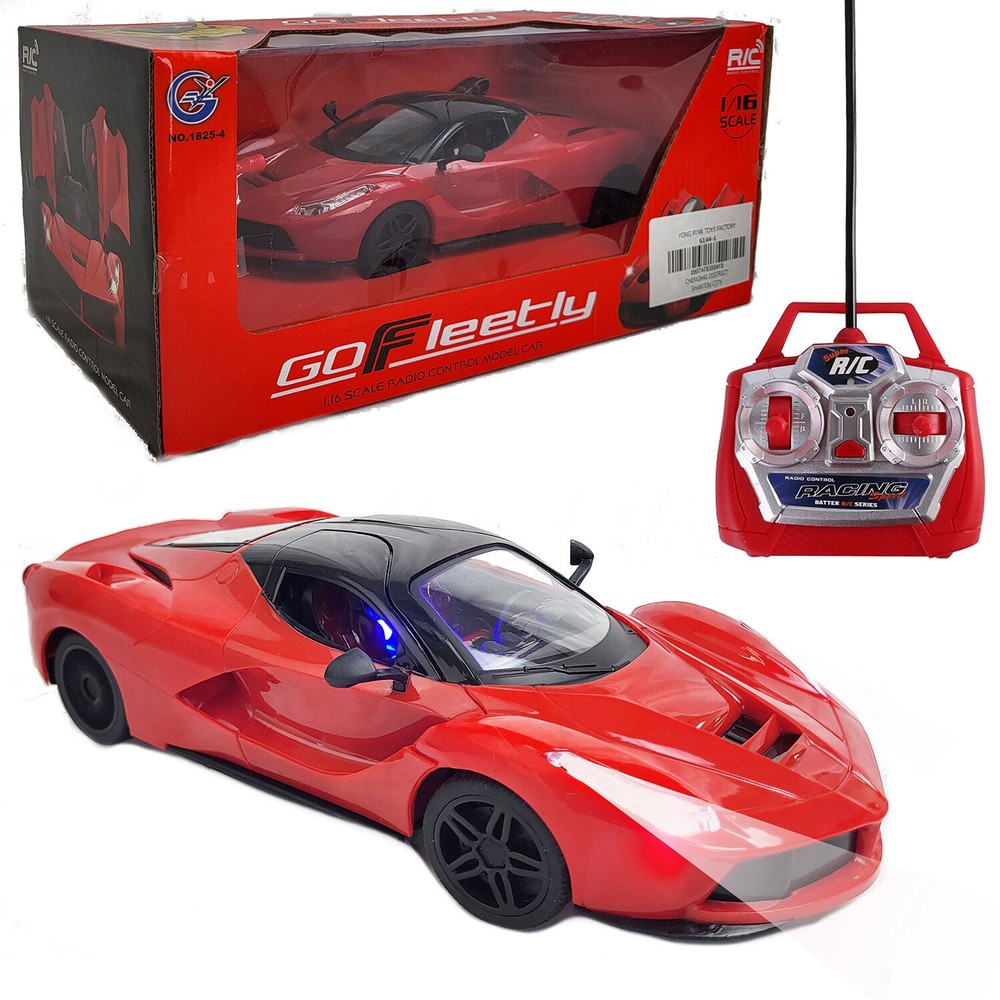 1:16 Scale High-Speed Kids RC Racing Car with Opening Doors and Lights