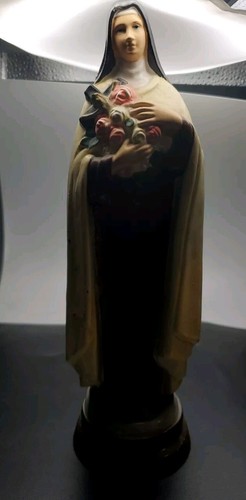 VINTAGE ST. THERESE STATUE FIGURE 10” #T - Picture 2 of 8