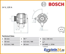 Generator Bosch 0986041890 for VW Transporter IV bus