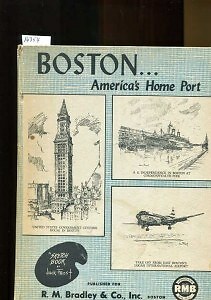 BOSTON.....AMERICA'S HOME PORT, SKETCH BOOK BY JACK FRONST, H/C, NO DJ, 1955