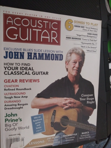 Acoustic Guitar Magazine January 2006 John Hammond - Picture 1 of 11