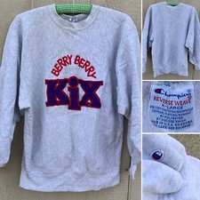 vtg Berry Berry Kix sweatshirt Champion Reverse Weave Sweater USA Made Size XL