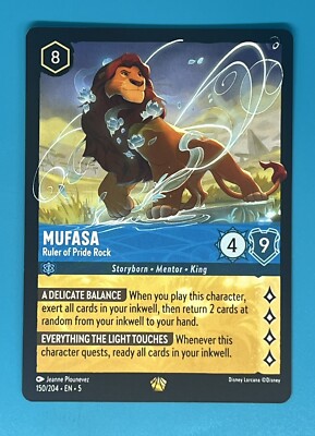 Lorcana Shimmering Skies Mufasa 150/204 | eBay