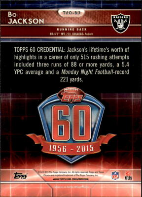 2015 Topps Chrome 60th Anniversary FB (Pick Card From List) C132