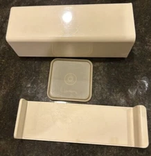 Vintage Tupperware Velveeta Block Cheese/Butter Keeper 1696-4 w/ Tray Almond 