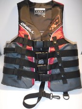 O'Neill Men's USCG Approved Life Vest Jacket Men's Small Black And Red   