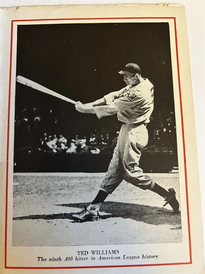 Who's Who 1942 Yankees de Nueva York Joe Dimaggio Medias Rojas de Boston Ted William Quiénes Foto 3 de 3