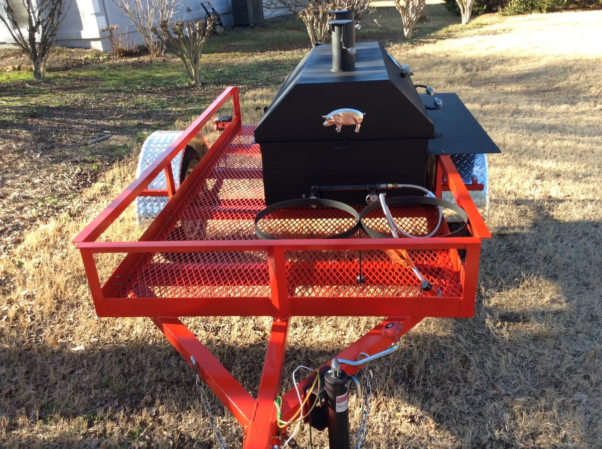 Gas hot sale grill trailer