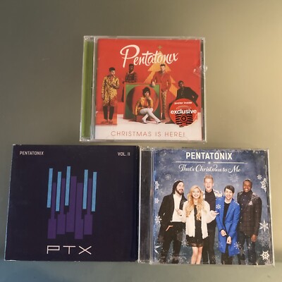 PENTATONIX 3   LOT: NEW Christmas Is Here! [Target Excl], PTX VOL II, That s  